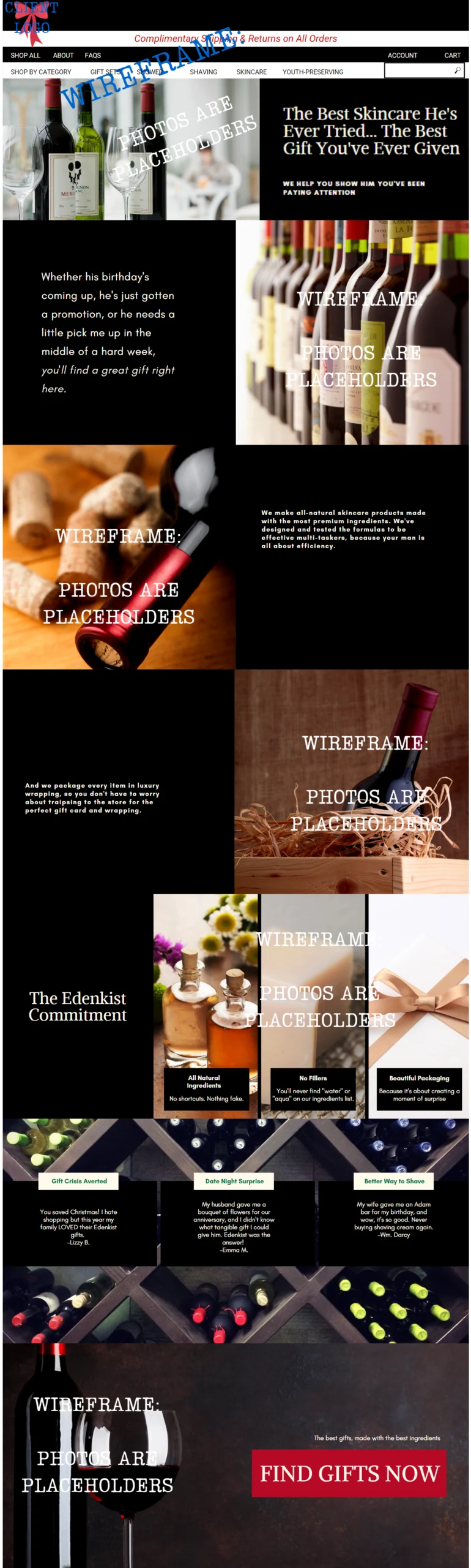 Edenkist Homepage Wireframe CPG Copywriter Skincare Portfolio.png
