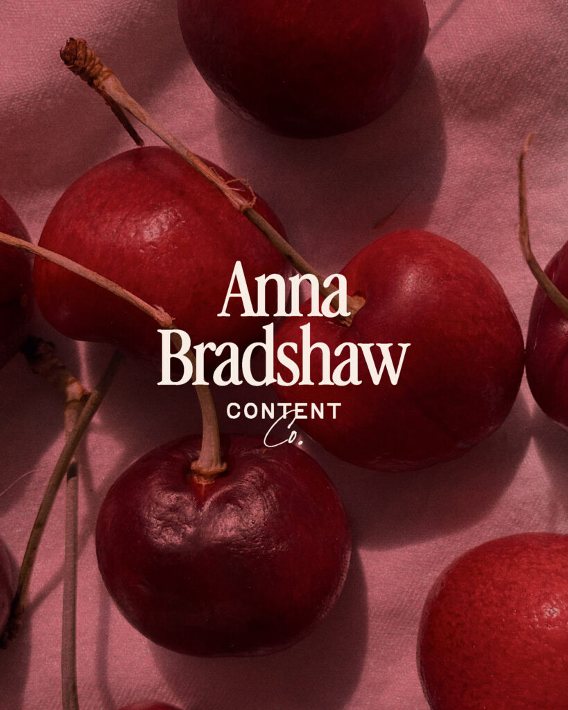 Cherry Inspired Brand Design for Coastal Copywriter